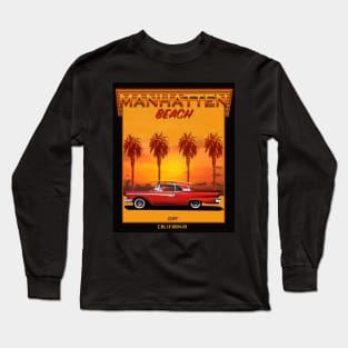 SURFING MANHATTEN BEACH CALIFORNIA Long Sleeve T-Shirt